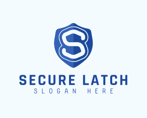 Security Shield Letter S logo design