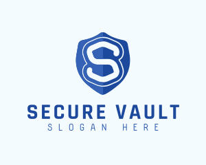 Security Shield Letter S logo design