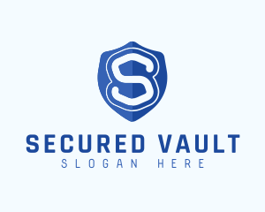 Security Shield Letter S logo design