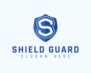 Security Shield Letter S logo design