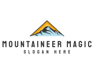 Alpine Triangle Mountain  logo design