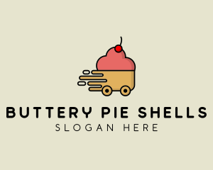 Cupcake Dessert Delivery logo design