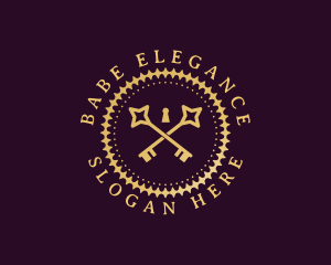 Elegant Regal Key logo design