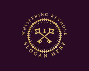 Elegant Regal Key logo design