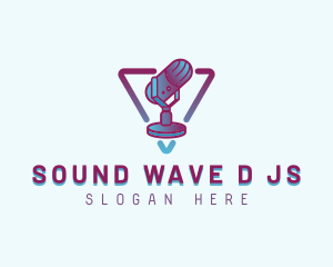 Microphone Sound Entertainment logo design