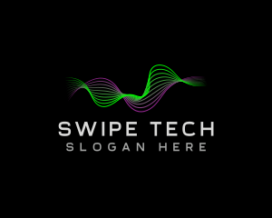 Audio Tech Wave logo design