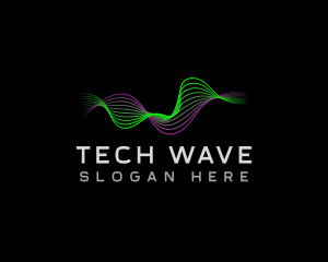 Audio Tech Wave logo design