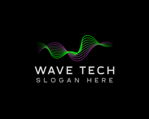 Audio Tech Wave logo design