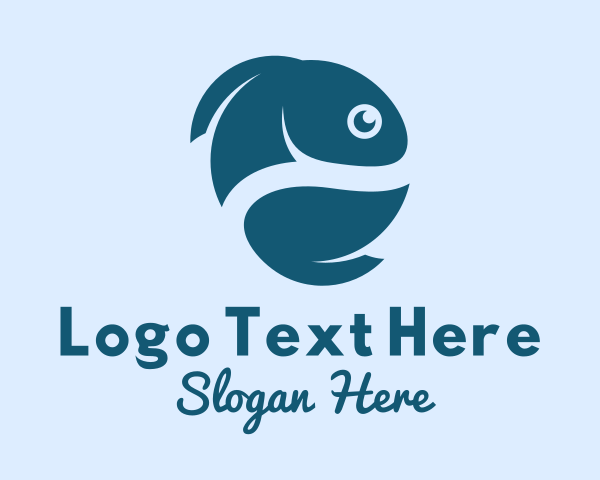 Blue Pet Fish  logo