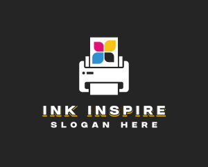 Printer Copier Ink logo design