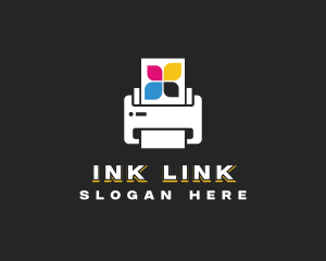 Printer Copier Ink logo design