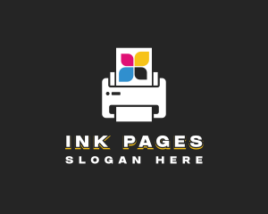 Printer Copier Ink logo design