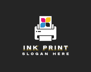 Printer Copier Ink logo design