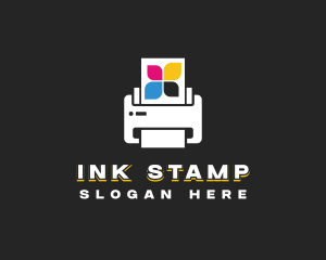 Printer Copier Ink logo design