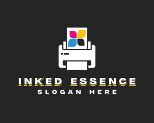 Printer Copier Ink logo design