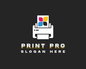 Printer Copier Ink logo design