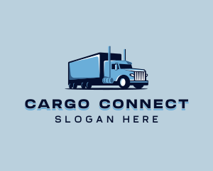 Cargo Truck Logistics logo design