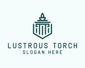 Pillar Torch Cauldron logo design