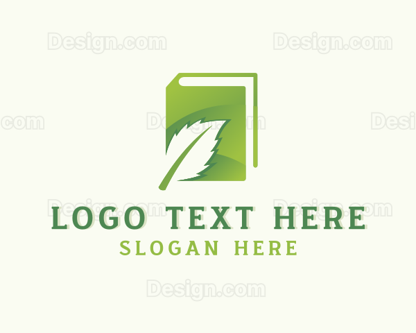 Natural Organic Eco Leaf Logo