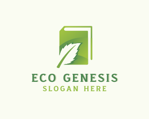 Natural Organic Eco Leaf  logo design