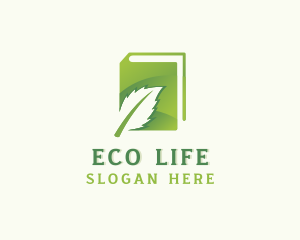 Natural Organic Eco Leaf  logo design