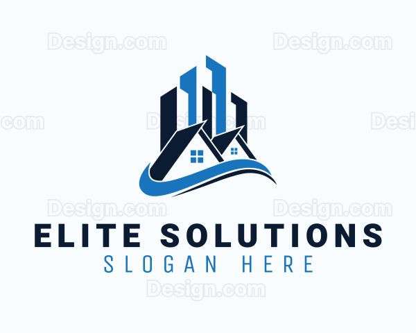 House Building Real Estate Logo