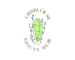 Green Crystal Jewelry logo design