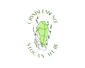 Green Crystal Jewelry logo design