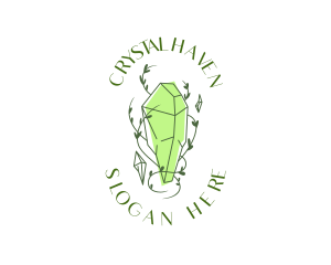 Green Crystal Jewelry logo design