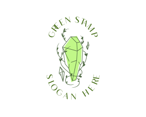 Green Crystal Jewelry logo design