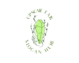 Green Crystal Jewelry logo design