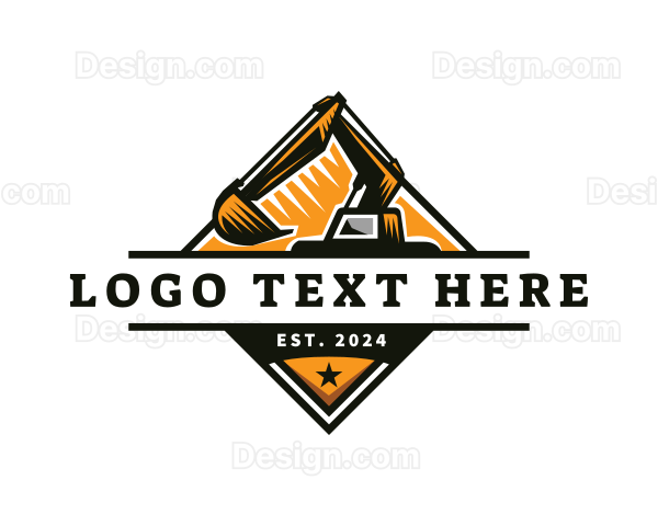 Heavy Duty Excavator Demolition Logo