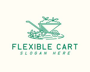 Wheelbarrow Garden Soil logo design