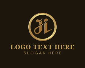 Deluxe Letter JL Monogram logo