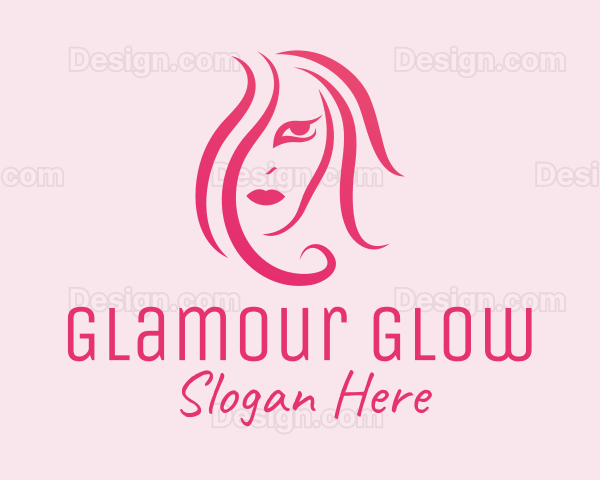 Pink Hair & Makeup Logo