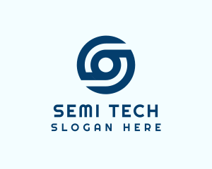 Digital Tech Letter S  logo design