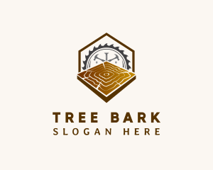 Woodcutting Lumber Block logo