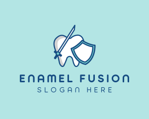 Dental Tooth Enamel logo design