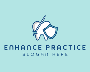 Dental Tooth Enamel logo design