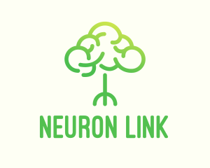 Brain Tree Outline  logo