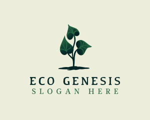 Eco Plant Leaves logo design