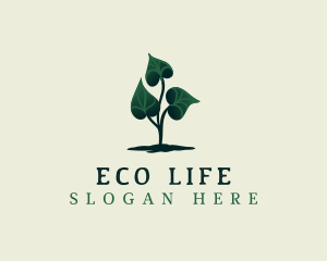 Eco Plant Leaves logo design