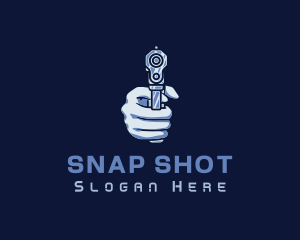 Blue Gunpoint Firearm logo design