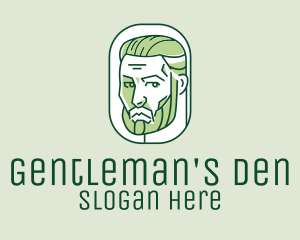 Green Handsome Man  logo design