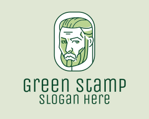 Green Handsome Man  logo design