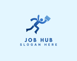 Running Employee Recruitment  logo design