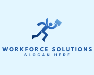 Running Employee Recruitment  logo design