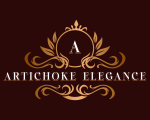 Elegant Ornamental Crest logo design