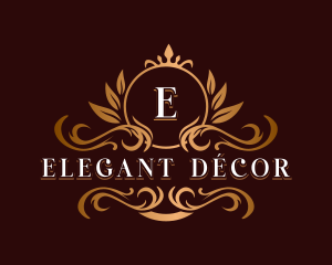 Elegant Ornamental Crest logo design