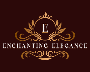 Elegant Ornamental Crest logo design